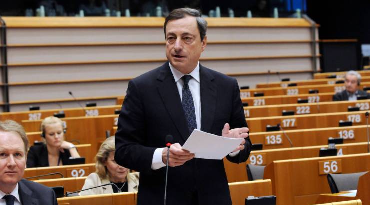 Mario Draghi speaking