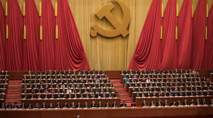 BEIJING, CHINA - OCTOBER 18: Chinese President Xi Jinping speaks at the opening session of the 19th Communist Party Congress held at The Great Hall Of The People on October 18, 2017 in Beijing, China.The Communist Party Congress happens only twice in a decade, and provides a glimpse into the world of Chinese politics. For Xi Jinping, the week-long event is a confirmation of his power as Party leader and China's president. Xi's speech to the 2300 delegates in the Great Hall of the People was both optimistic and cautionary, and vowed that Chinese socialism was entering a 'new era'. Xi's control of the Party and the country is almost irrefutable, as he consolidated power during his first five year term and is believed to have widespread popularity. (Photo by Kevin Frayer/Getty Images)