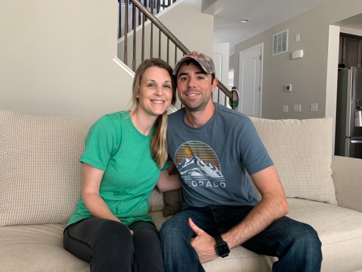 Audie and Aaron Woods, both 37, sold their previous home in Houston to Offerpad.