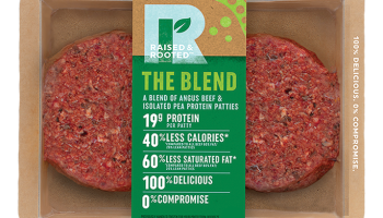 Tyson Foods is launching a meat and vegetable blend burger.