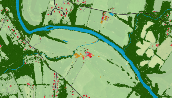 This high-resolution map shows what covers the land, from trees to houses to wetlands, meter by meter, for the Chesapeake Conservancy.