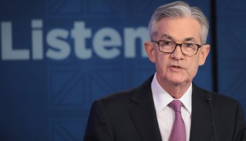 Federal Reserve statements are scrutinized for clues about the Fed’s future actions. Above, Fed Chair Jerome Powell speaks at a conference in Chicago, Illinois.