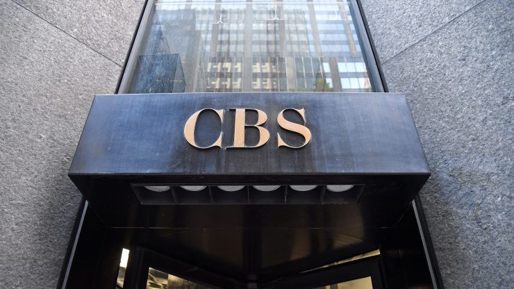 A view of the CBS Building, headquarters of the CBS Corporation, in New York City.