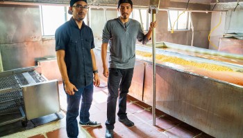 Rick Ortega, left, and Omar Ahmed are the owners of Kernel of Truth Organics.