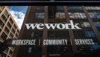 A WeWork office in the Dumbo neighborhood in the Brooklyn borough of New York City.