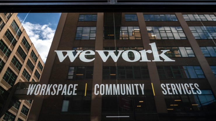 A WeWork office in the Dumbo neighborhood in the Brooklyn borough of New York City.