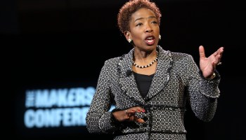 Carla Harris, vice chairman of global wealth management at Morgan Stanley, speaks at the 2016 Makers Conference in Rancho Palos Verdes, California.