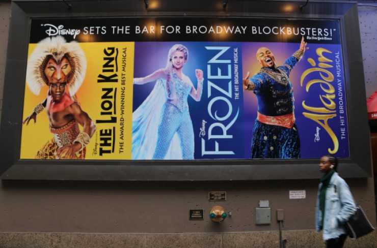 Many of the big musicals on Broadway these days have Hollywood studios behind them.  