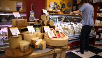 Scotch, French wines and Italian cheese and meats are about to get more expensive. Above, imported Parmesan cheese at Cheese Plus in San Francisco.