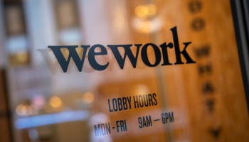 WeWork is one of the companies having a tough time trying to go public. Above, a WeWork office facility in New York City.