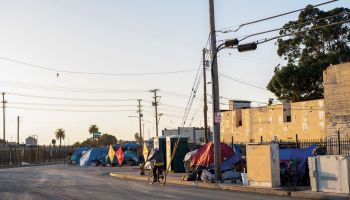 A homeless encampment in Salinas, California.