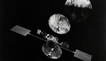 View of NASA Satellite Orbiting Earth