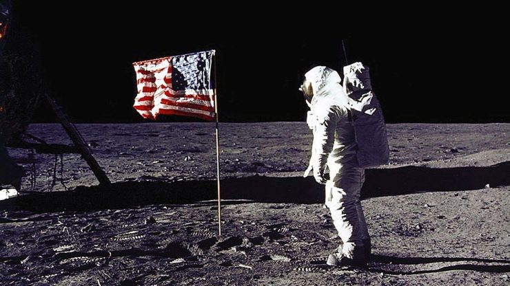 Astronaut Edwin "Buzz" Aldrin walked on the moon on July 20, 1969 wearing a 21-layer spacesuit.