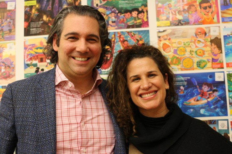 Steven Wolfe Pereira and Susie Jaramillo at Encantos Media's Manhattan office.