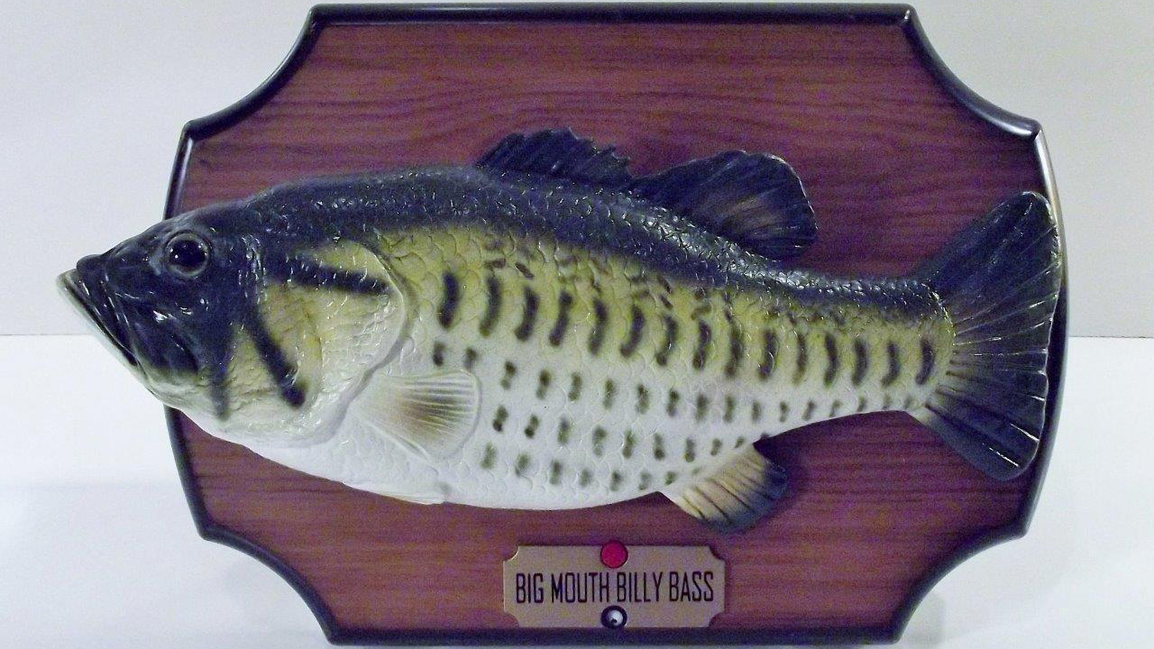 Gemmy Big Mouth Billy Bass Singing Fish Take Me to The River & Don't Worry CC 