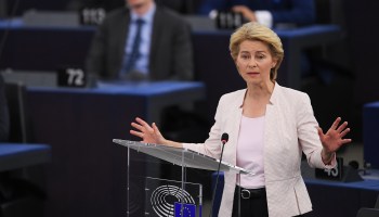 European Commission President Ursula von der Leyen blessed the pact between the European Union and the United Kingdom.