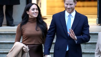 Prince Harry, Duke of Sussex and Meghan, Duchess of Sussex depart Canada House in London in early January