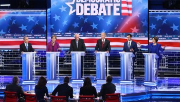 The Democratic presidential primary debate on Feb. 19, 2020 in Las Vegas, Nevada