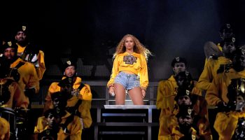 Beyonce performing at Coachella back in 2018.