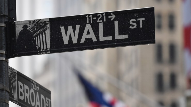 The Wall Street sign