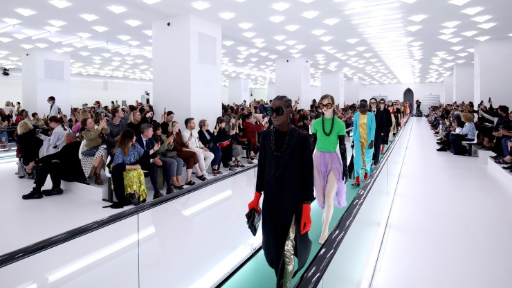 Gucci's Spring/Summer 2020 runway show in Milan in 2019.