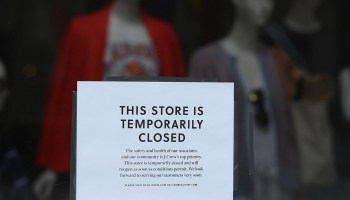 A temporarily closed J.Crew store in New York.