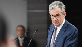 U.S. Federal Reserve Chairman Jerome Powell gives a press briefing on March 3, 2020 in Washington, D.C.