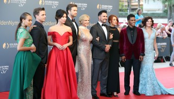 Cast members of "The Bold and the Beautiful" at the Monte-Carlo Television Festival in 2017.