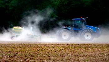 A farmer plows a field in Centreville, Maryland. The primary sources of America's food supply face ecological calamity.