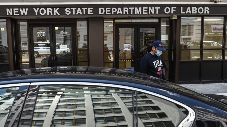A view of the New York State Department of Labor.