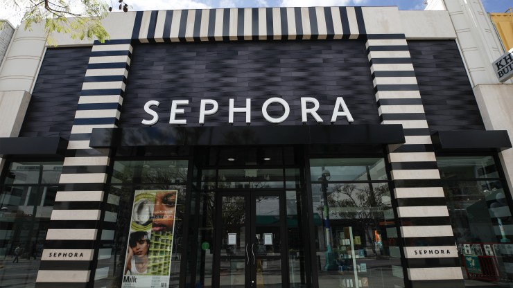 A Sephora store in Santa Monica, California, in March. The beauty chain is participating in the 15 Percent Pledge.