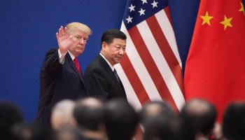 Donald Trump and Xi Jinping in Beijing in 2017.