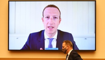 Facebook CEO Mark Zuckerberg speaks via video conference during the House Judiciary Subcommittee on Antitrust, Commercial and Administrative Law hearing on July 29.