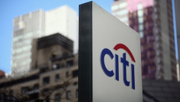 A Citi sign is displayed outside Citigroup Center near Citibank headquarters in Manhattan on December 5, 2012 in New York City.