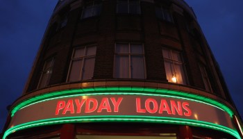 A general view of a branch of Payday Loans, who offer cash for gold and instant check cashing services, on January 11, 2011 in London, England.