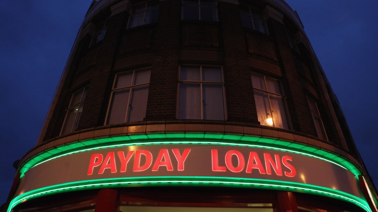 A general view of a branch of Payday Loans, who offer cash for gold and instant check cashing services, on January 11, 2011 in London, England.