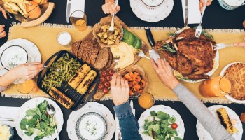 A festive Thanksgiving table. This year, there will be fewer big gatherings, as many Americans follow health officials' advice and spend the holiday with just their immediate family or by themselves.