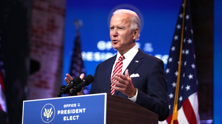 President-elect Joe Biden expressed support for student debt forgiveness up to $10,000 at a press conference on Nov. 16 in Wilmington, Delaware.
