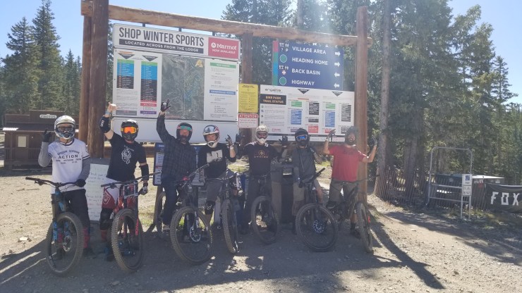 The 505 Cycles crew in Angel Fire, New Mexico.