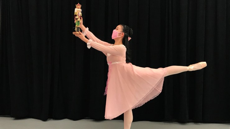 Faith Lee rehearses the role of Clara in the Maryland Youth Ballet’s 2020 version of “The Nutcracker.”