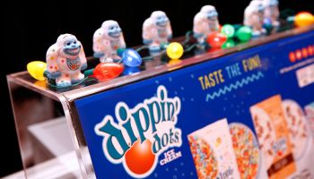 A Dippin' Dots booth at iHeartRadio's 2019 Jingle Ball in New York City.