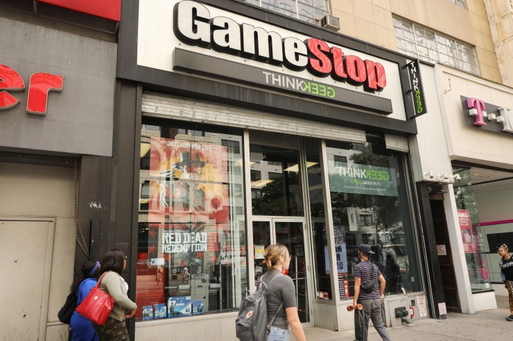A GameStop location in lower Manhattan.