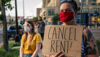 Demonstrators at the Cancel Rent and Mortgages rally in Minneapolis in June. The U.S. faces a housing shortage and affordability crisis.