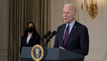 President Joe Biden discussing his administration's proposed $1.9 trillion coronavirus relief legislation.
