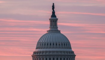 The sun rises over the U.S. Capitol in Washington, D.C.