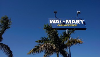 A Walmart store sign. The chain's profits rely primarily on customer loyalty.
