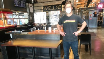 Owner Chris Knudson at Well 80 Brewhouse in Olympia, Washington.