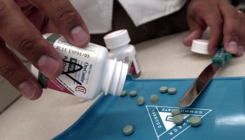 The prescription medicine OxyContin is displayed August 21, 2001 at a Walgreens drugstore.