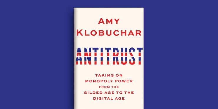 The cover of Senator Amy Klobuchar's book, "Antitrust."
