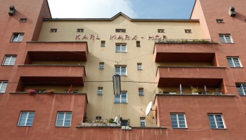 The facade of a Vienna social-housing project.